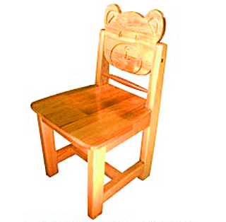 安达木制猫头鹰椅子